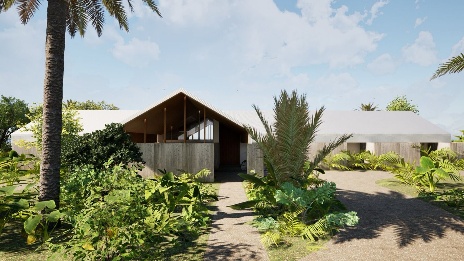 The villa exterior