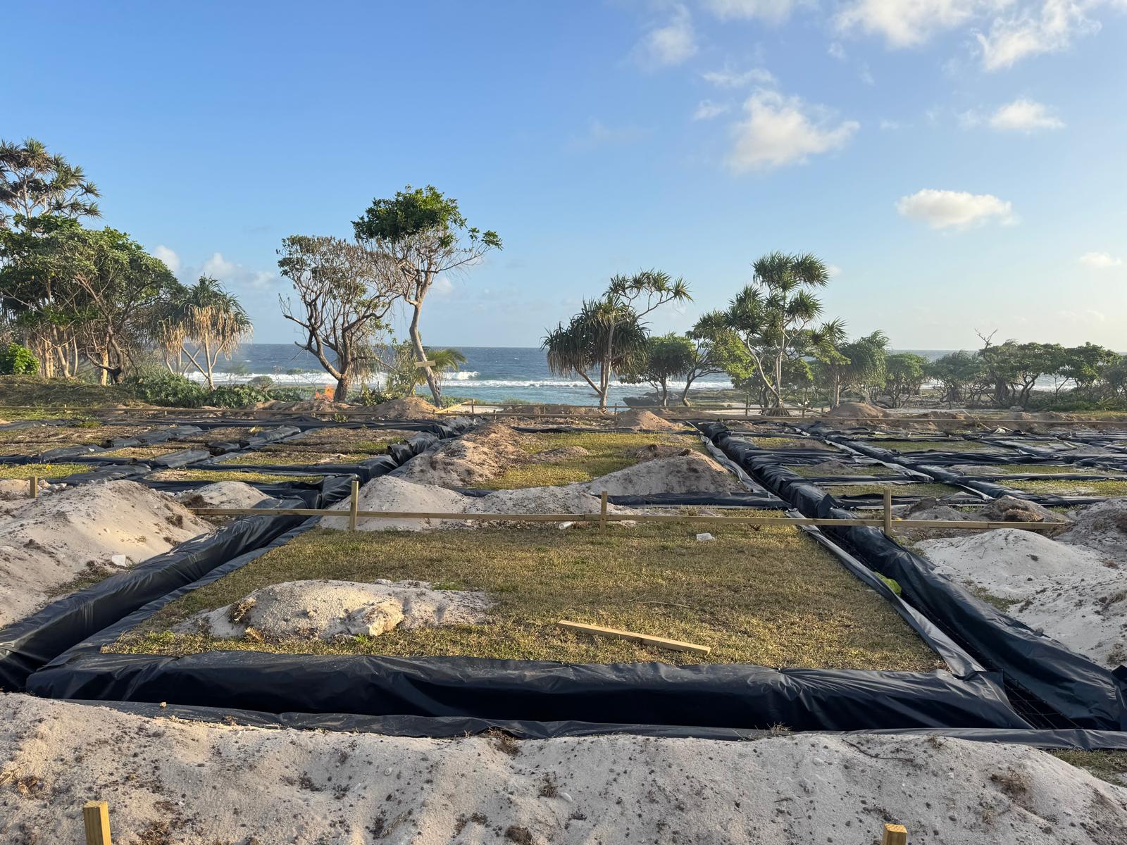 Construction progress on site